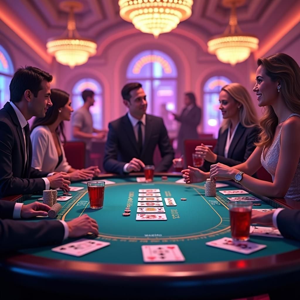 Roda roulette fisik dengan pemain menempatkan taruhan